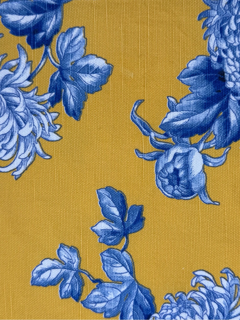 Handmade vintage fabric Blue Floral Crop top - Picture 2 of 4
